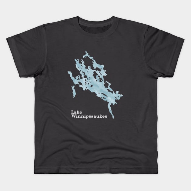 Lake Winnipesaukee Kids T-Shirt by claireprints